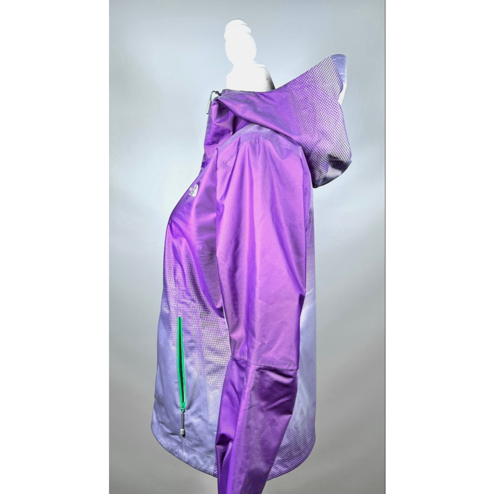 The North Face Womsns Jacket Purple White Gradient HyVent 2.5L Jacket S/P - Picture 5 of 11